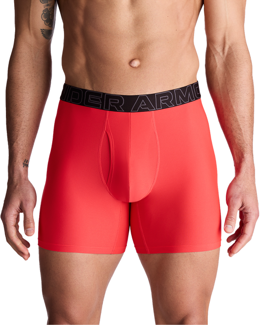 Men's Tech Mesh 6inch 3Pk Solid Boxer Briefs