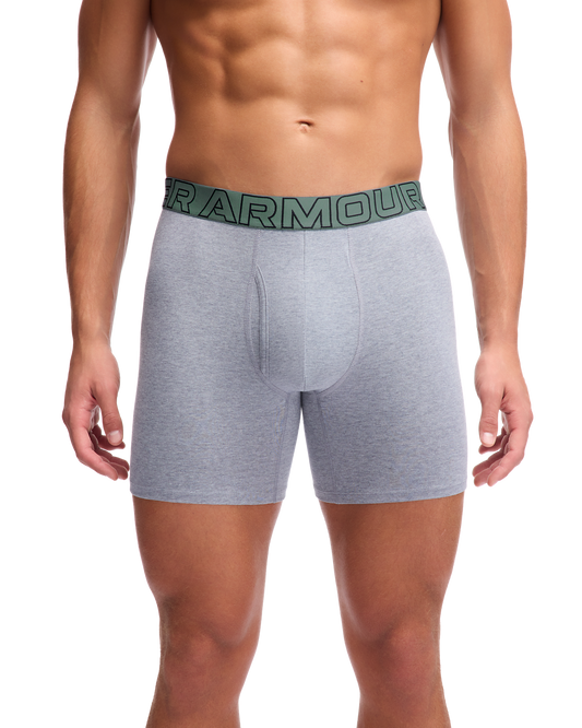 Men's UA Performance Cotton 6inch 3-Pack Boxerjock®