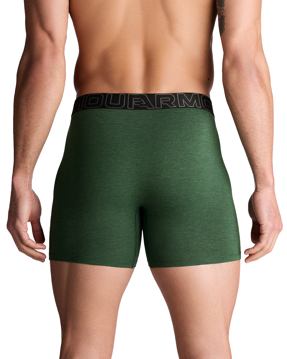 Men's Cotton 6inch 3Pk Solid Boxer Briefs