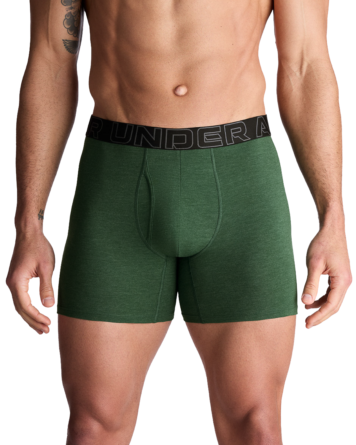 Men's Cotton 6inch 3Pk Solid Boxer Briefs