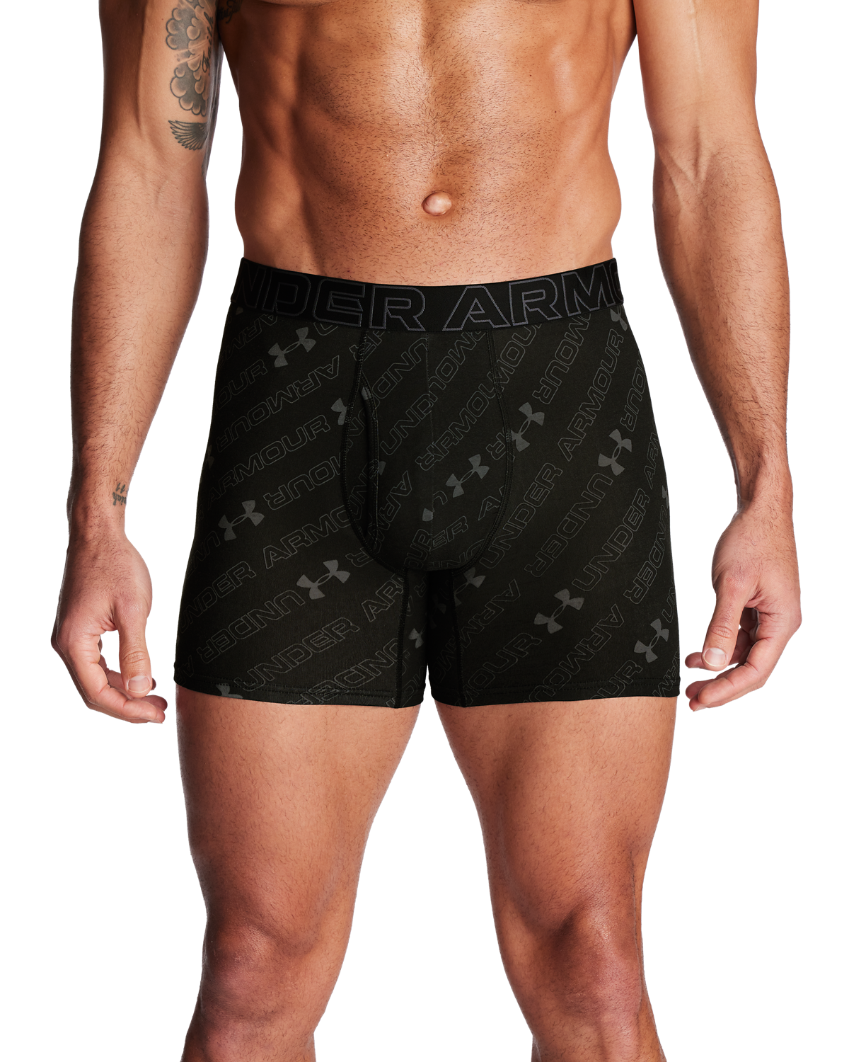 Men's UA Performance Cotton 6" 3-Pack Printed Boxerjock®