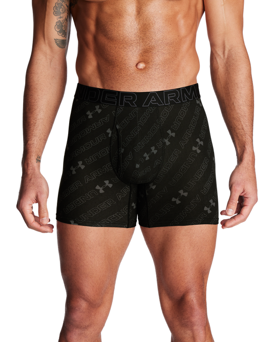 Men's UA Performance Cotton 6" 3-Pack Printed Boxerjock®