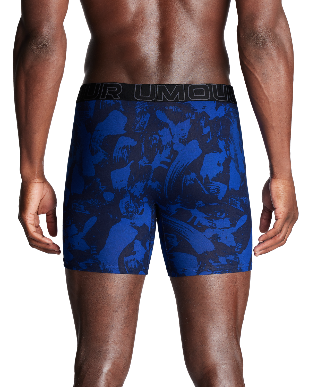 Men's Cotton 6inch 3Pk Print/Solid Boxer Briefs
