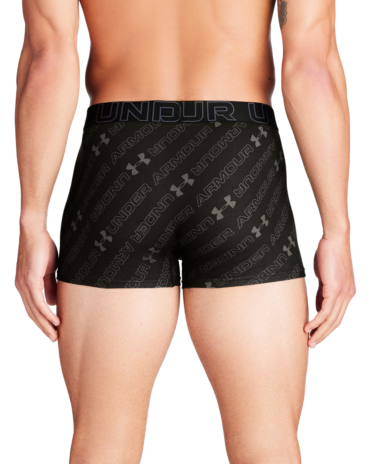 Men's UA Performance Cotton 3" 3-Pack Printed Boxerjock®