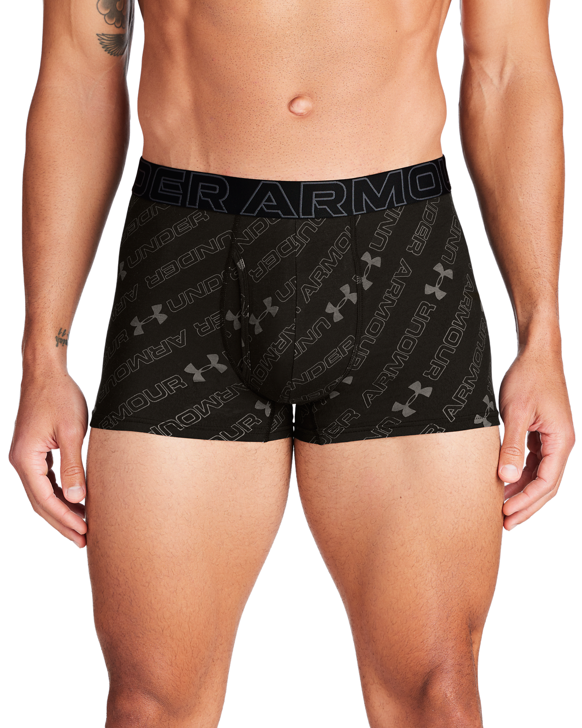 Men's UA Performance Cotton 3" 3-Pack Printed Boxerjock®