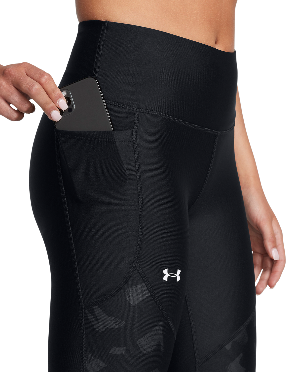 Women's UA Tech™ Printed Panel Ankle Leggings