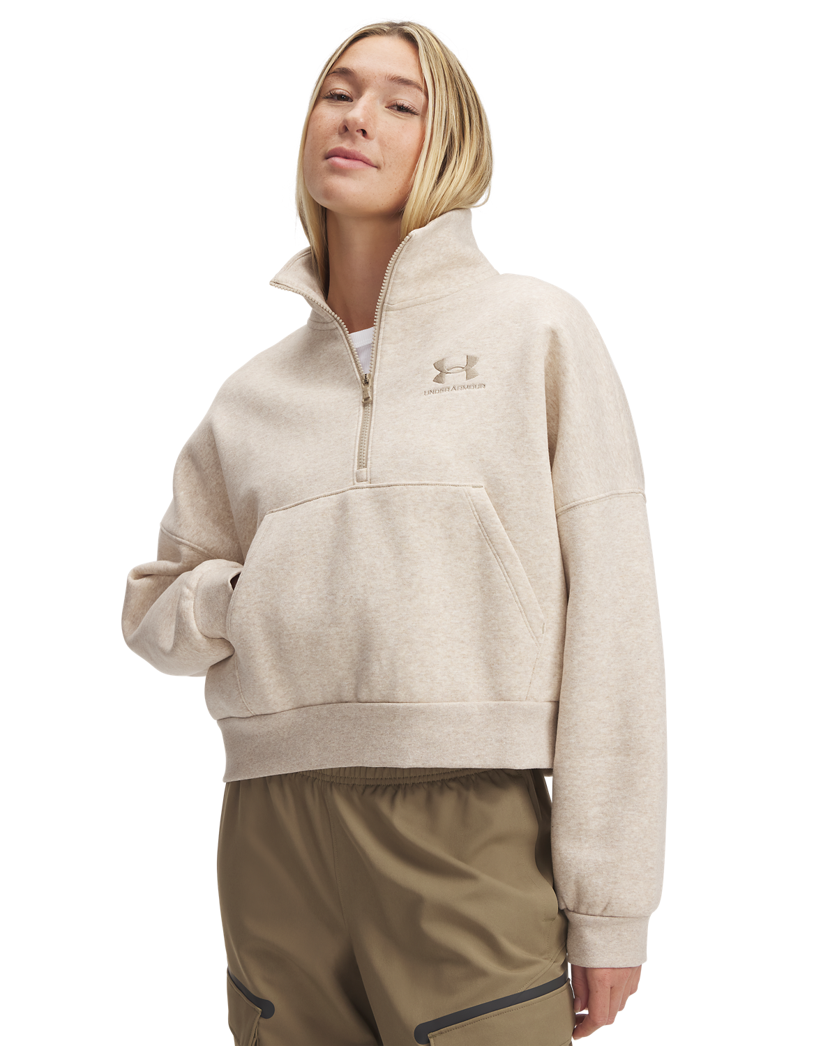 Women's UA Icon Fleece Oversized ½ Zip