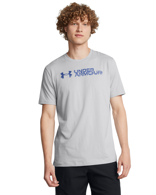 Men's UA Sliced Wordmark Short Sleeve