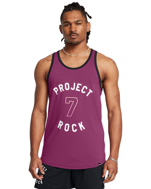 Men's Project Rock Mesh Badge Of Honor Tank