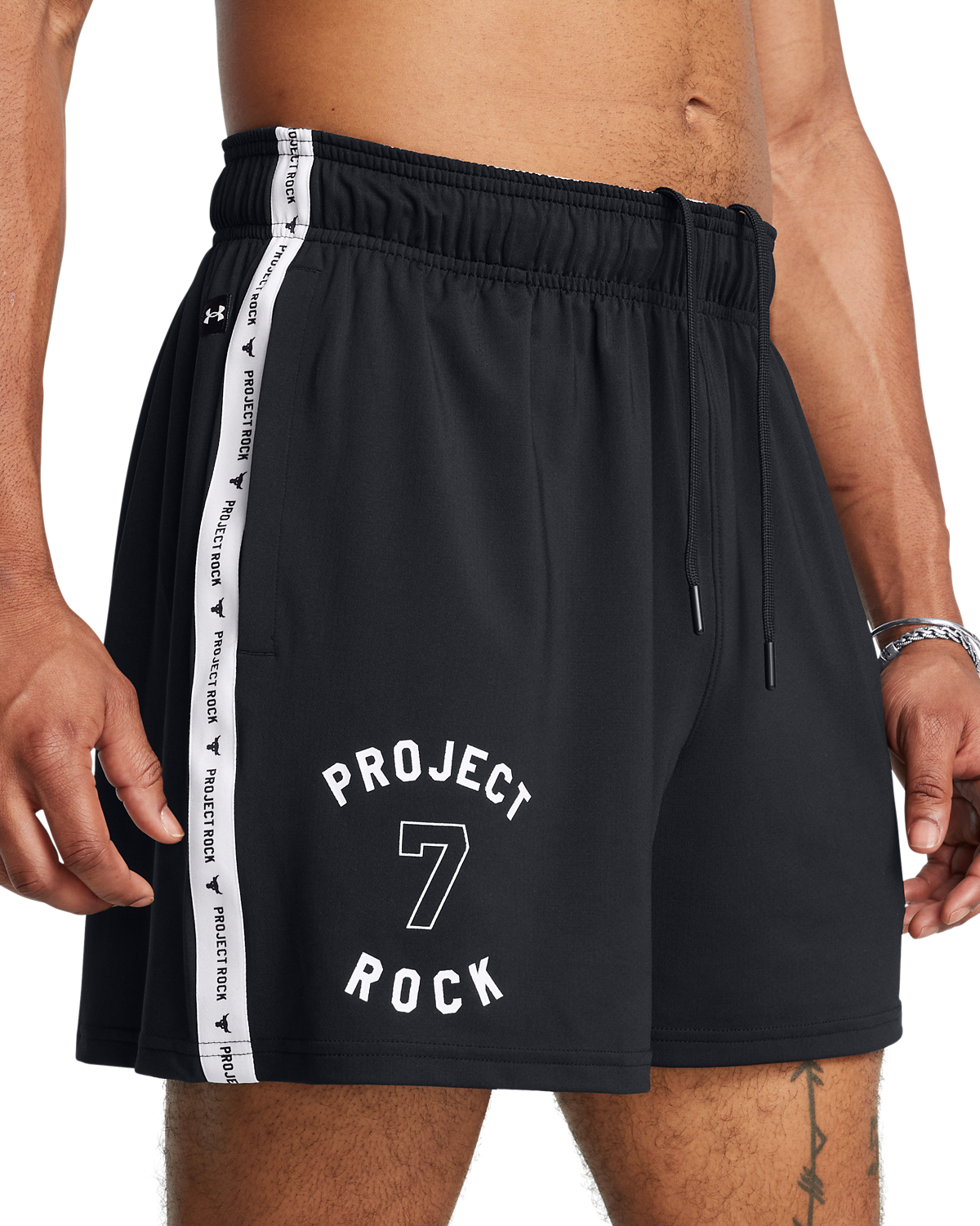 Men's Project Rock Mesh Badge Of Honor Shorts