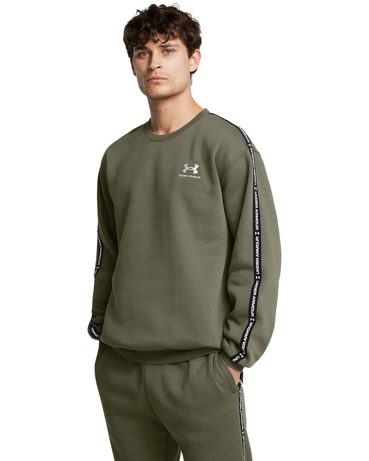 Men's UA Icon Fleece Taping Crew