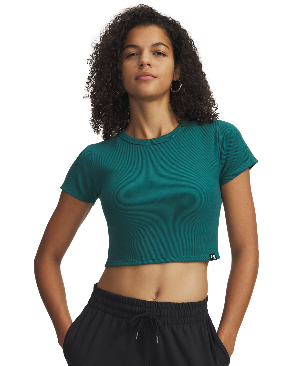 Women's UA Rival Rib Baby T-Shirt Short Sleeve