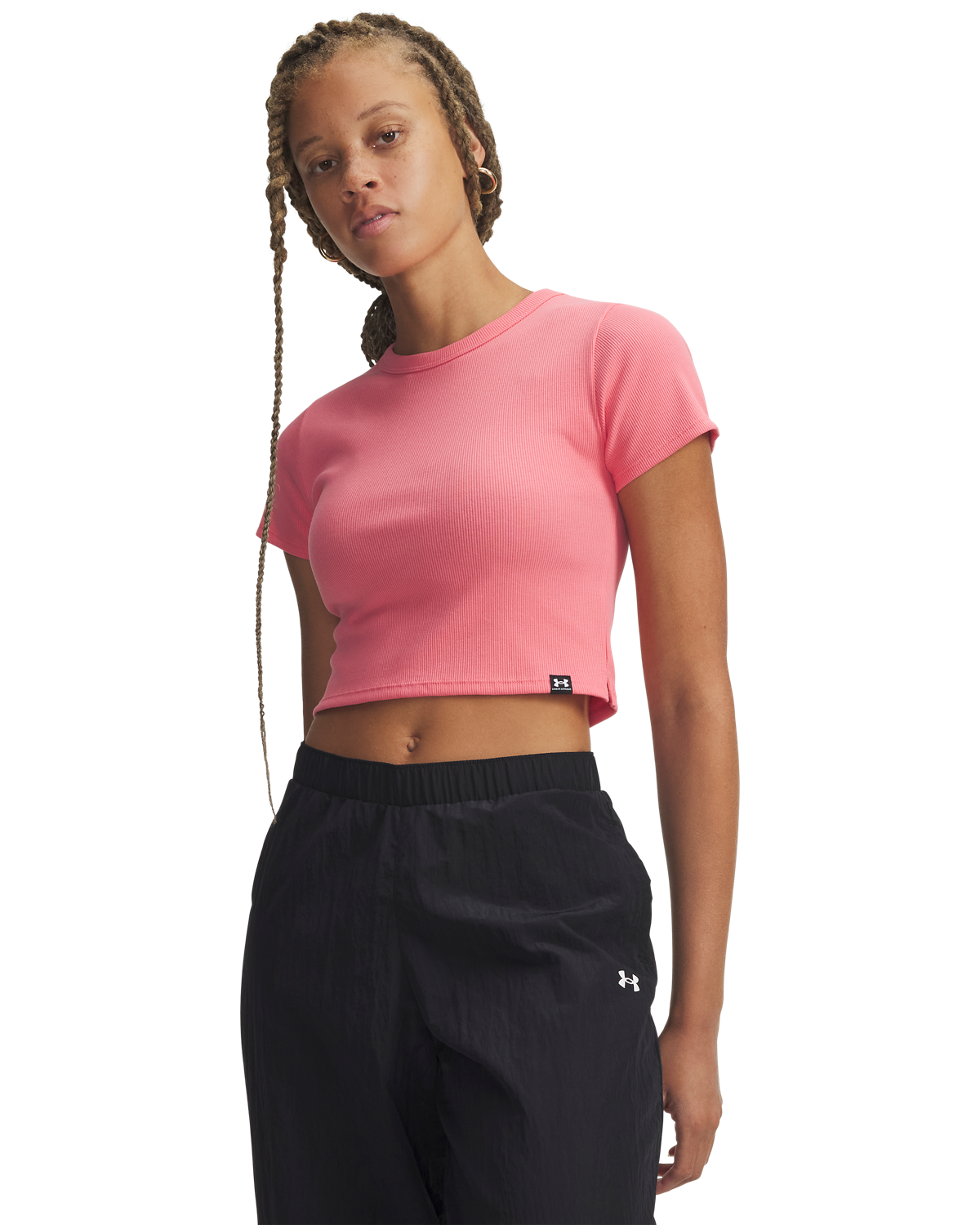 Women's UA Rival Rib Baby T-Shirt Short Sleeve