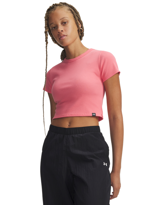 Women's UA Rival Rib Baby T-Shirt Short Sleeve