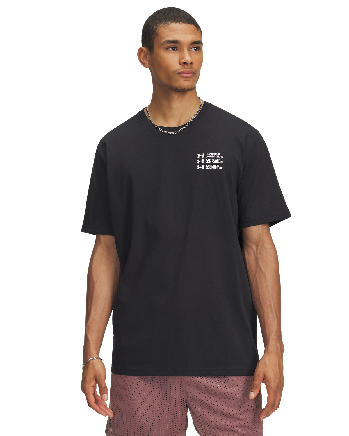 Men's UA Triple Stack Left Chest Logo Short Sleeve