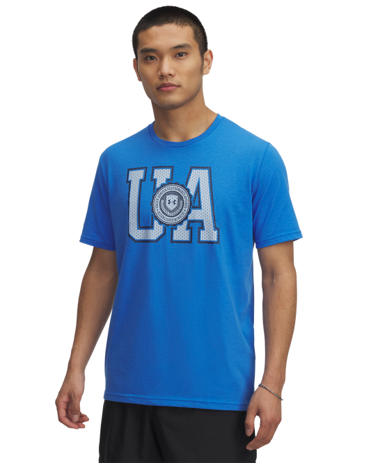 Men's UA College Crest Logo Short Sleeve