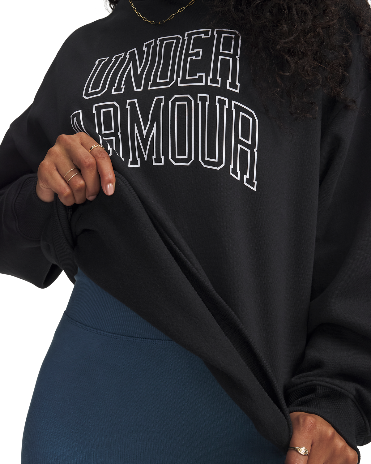 Women's UA Rival Fleece Varsity Oversized Crew