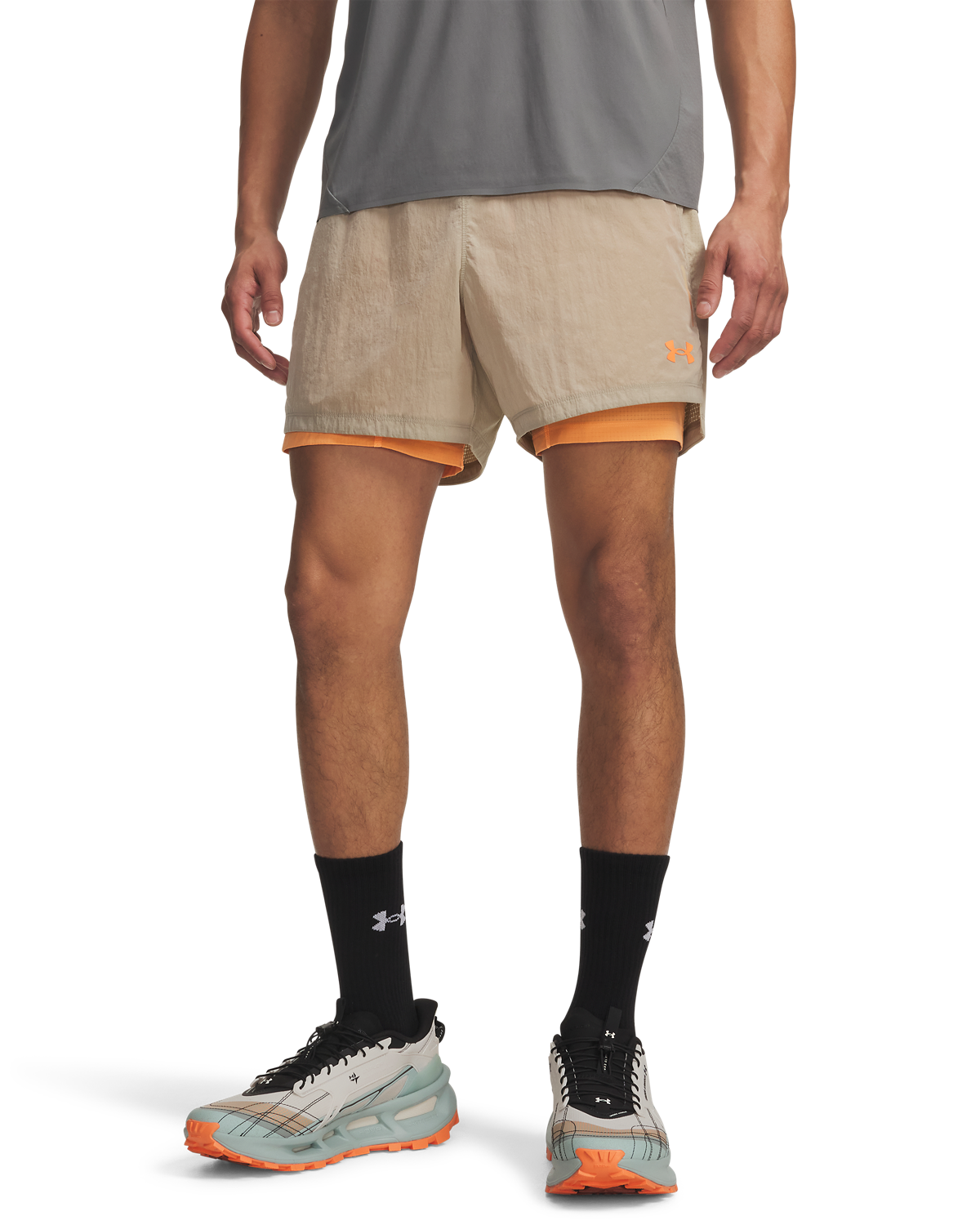 Men's UA Trail Run Lined Shorts
