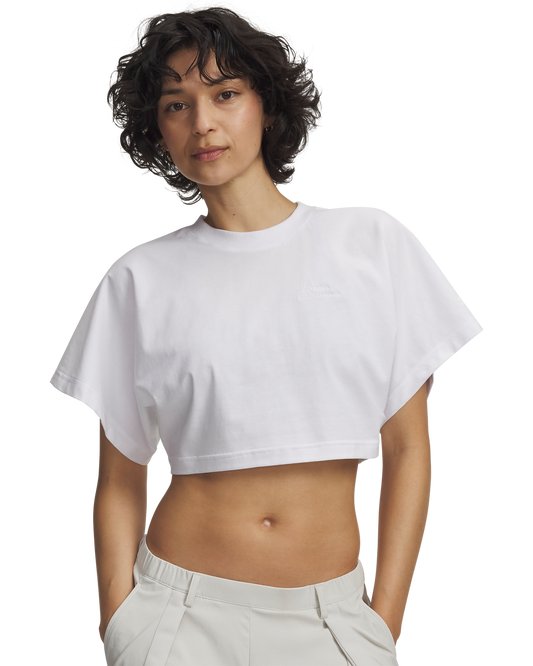 Women's UA Cropped Script Short Sleeve