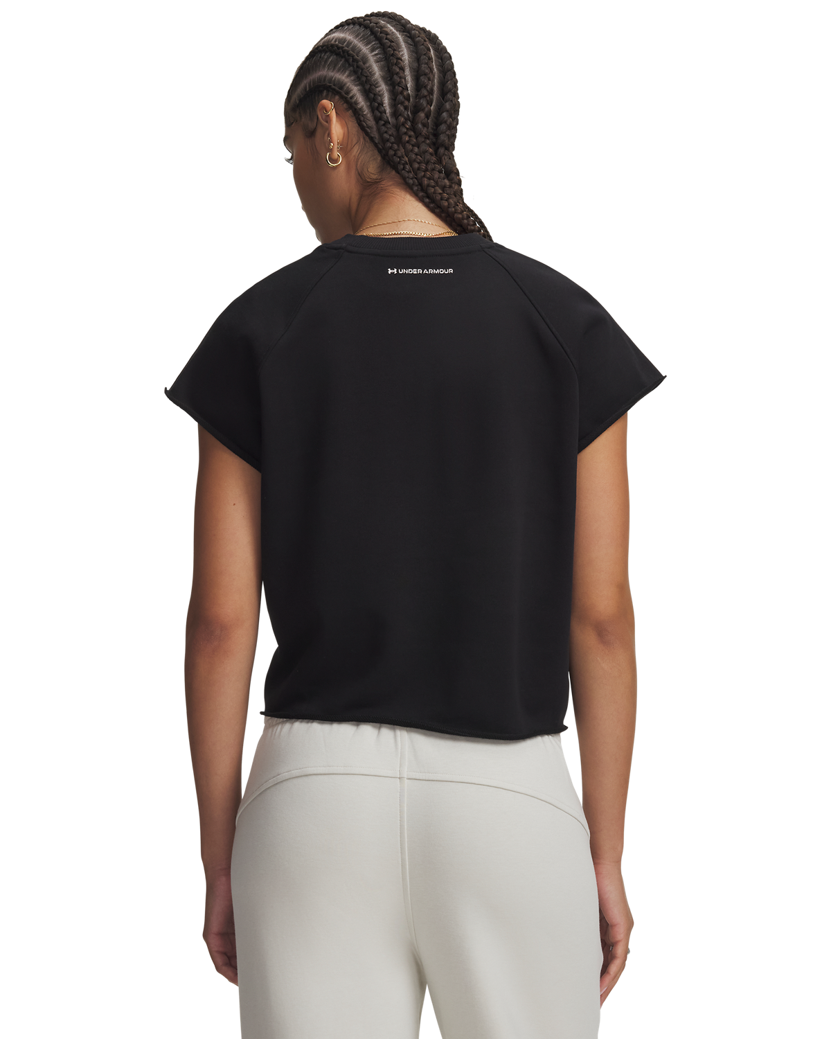 Women's UA Icon Wordmark Cut Off Short-Sleeve