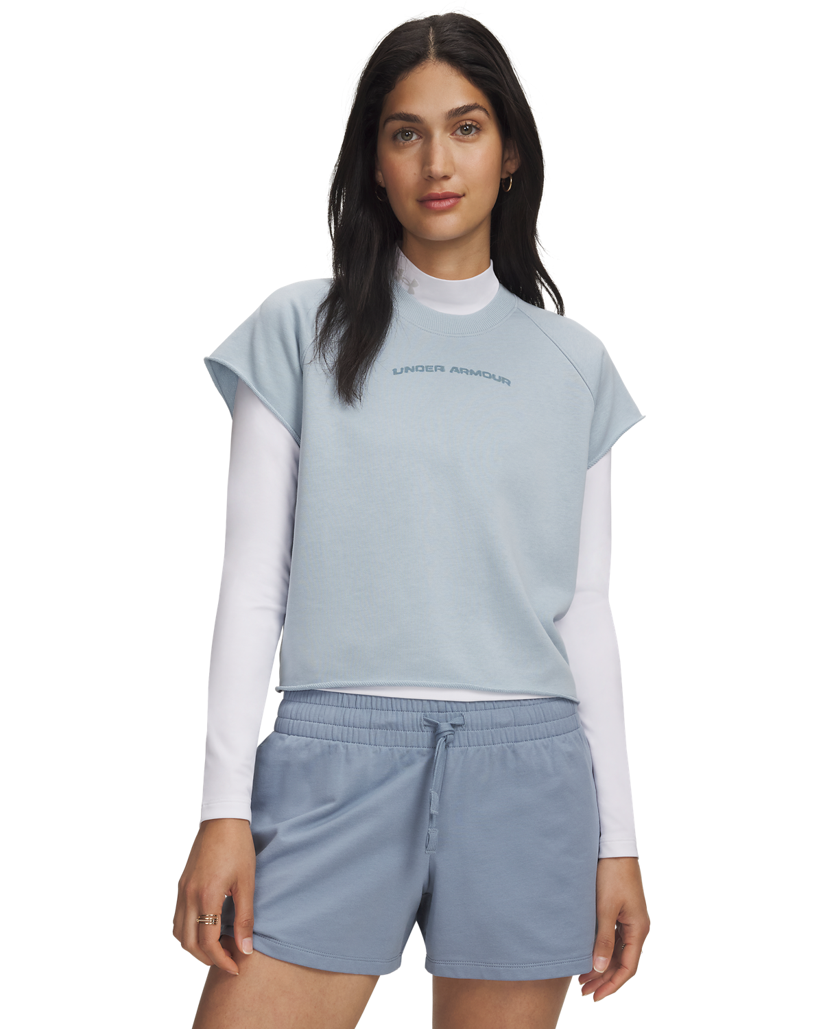 Women's UA Icon Wordmark Cut Off Short-Sleeve