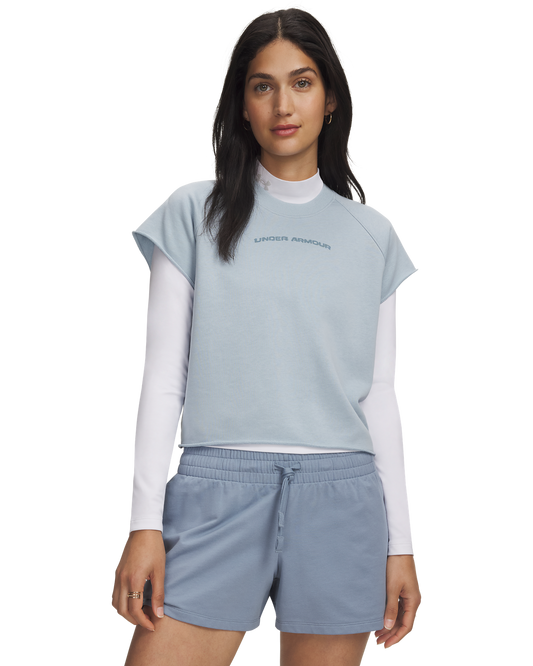 Women's UA Icon Wordmark Cut Off Short-Sleeve