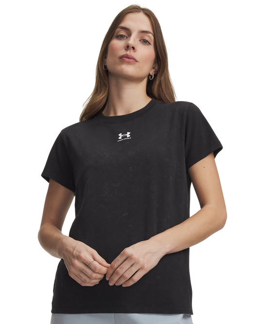Women's UA Rival Cotton Wash Short-Sleeve