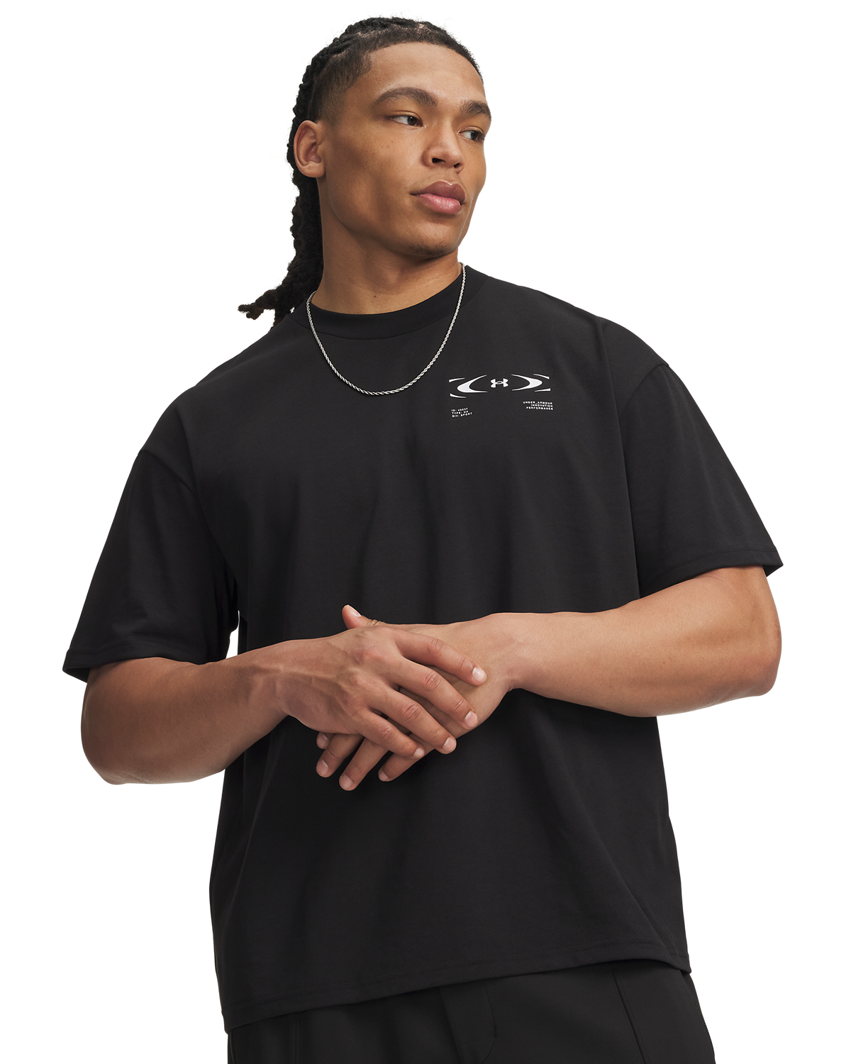 Men's UA Heavyweight Echo Logo OS Short-Sleeve