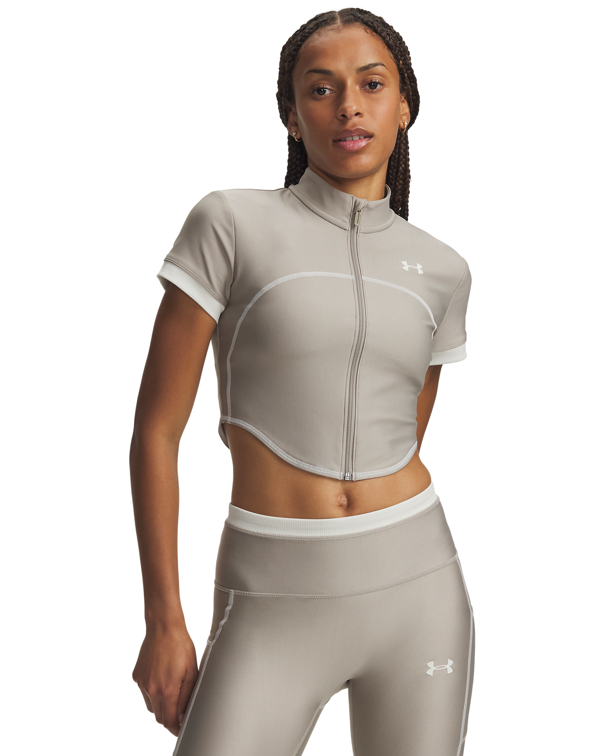 Women's UA Heatgear Novelty Short-Sleeve Full Zip