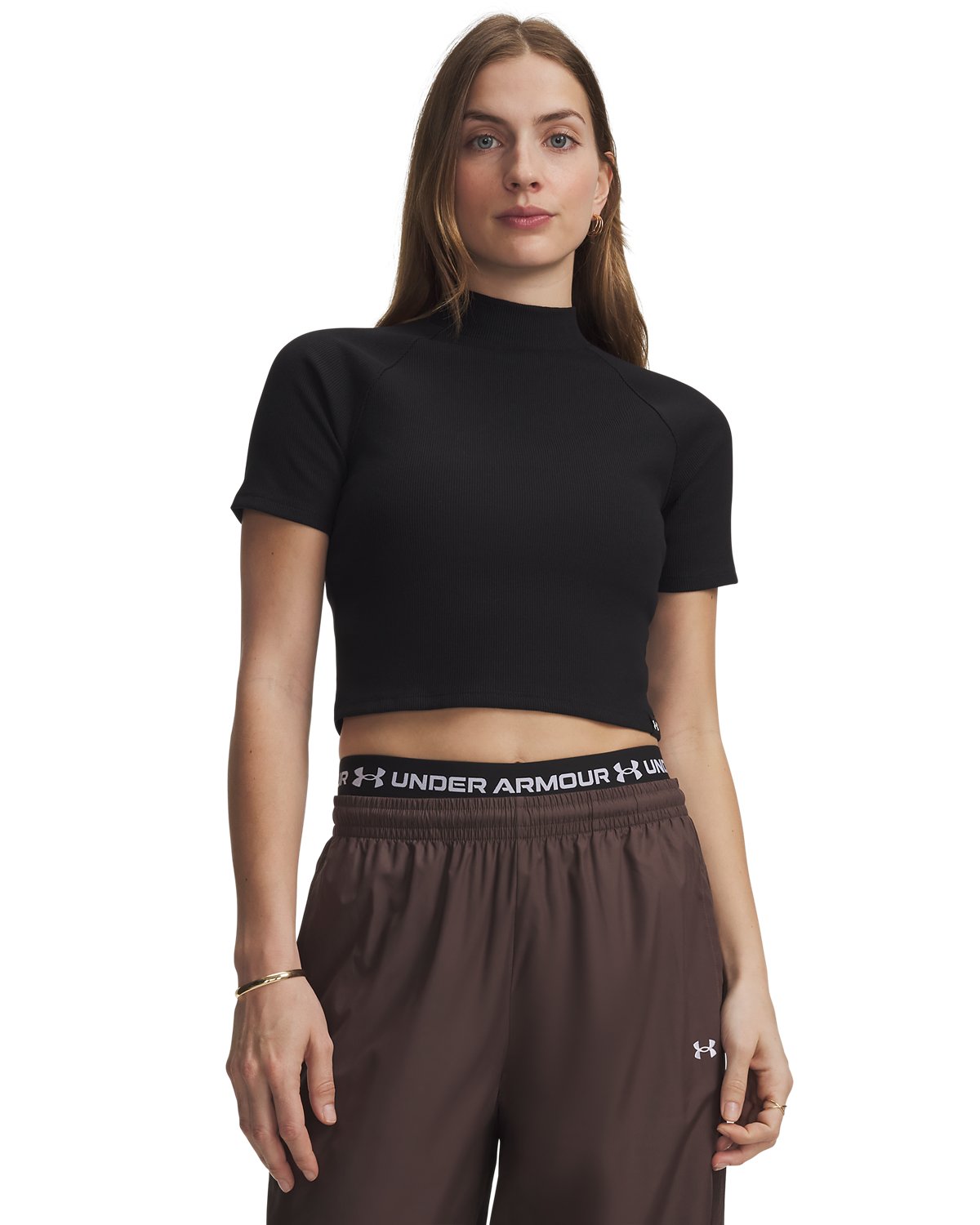 Women's UA Rival Rib Mock Short-Sleeve Tee