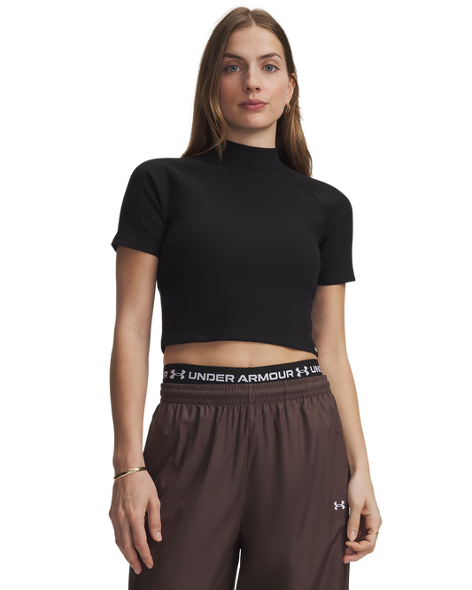Women's UA Rival Rib Mock Short-Sleeve Tee