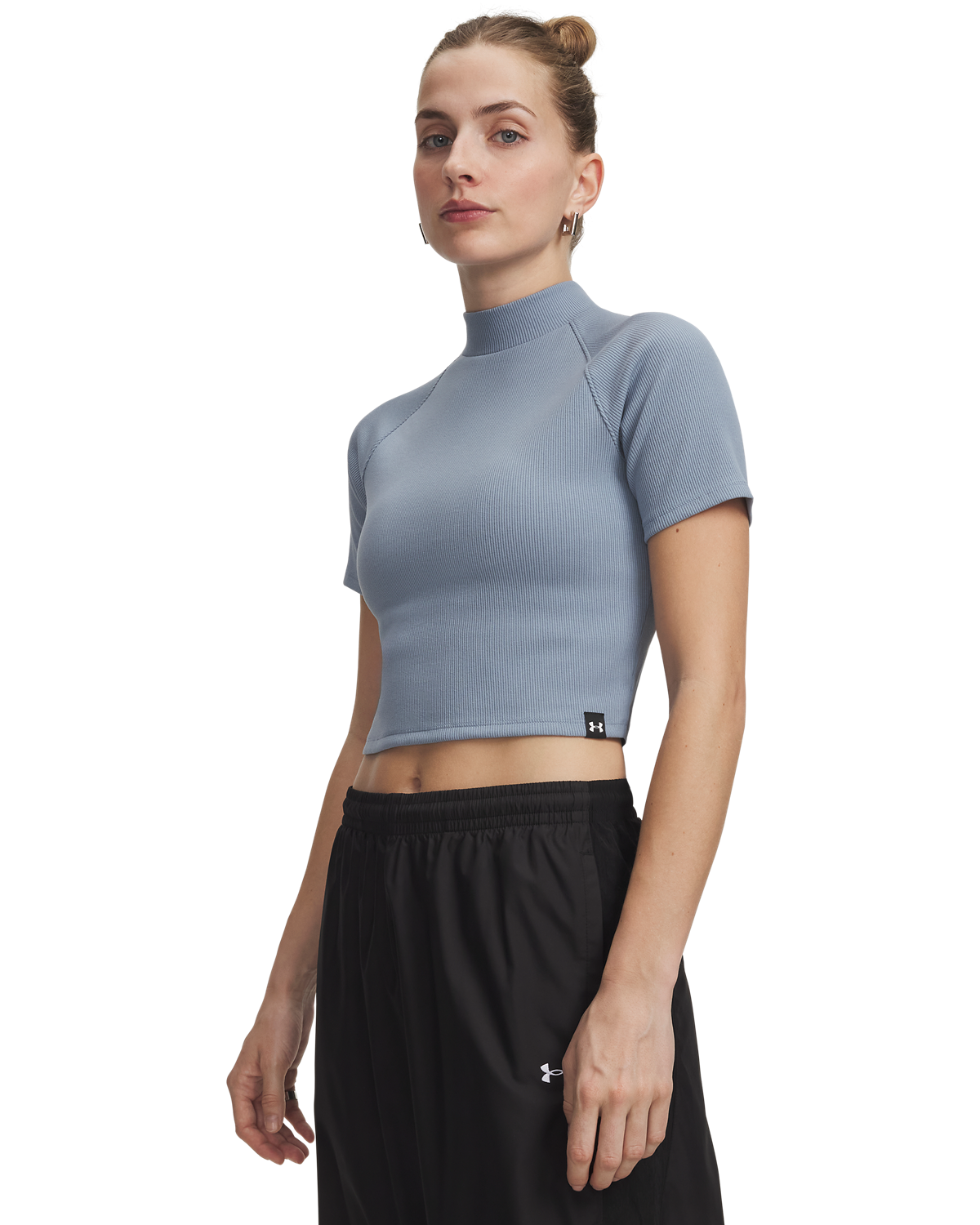 Women's UA Rival Rib Mock Short-Sleeve Tee