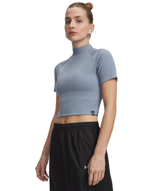 Women's UA Rival Rib Mock Short-Sleeve Tee