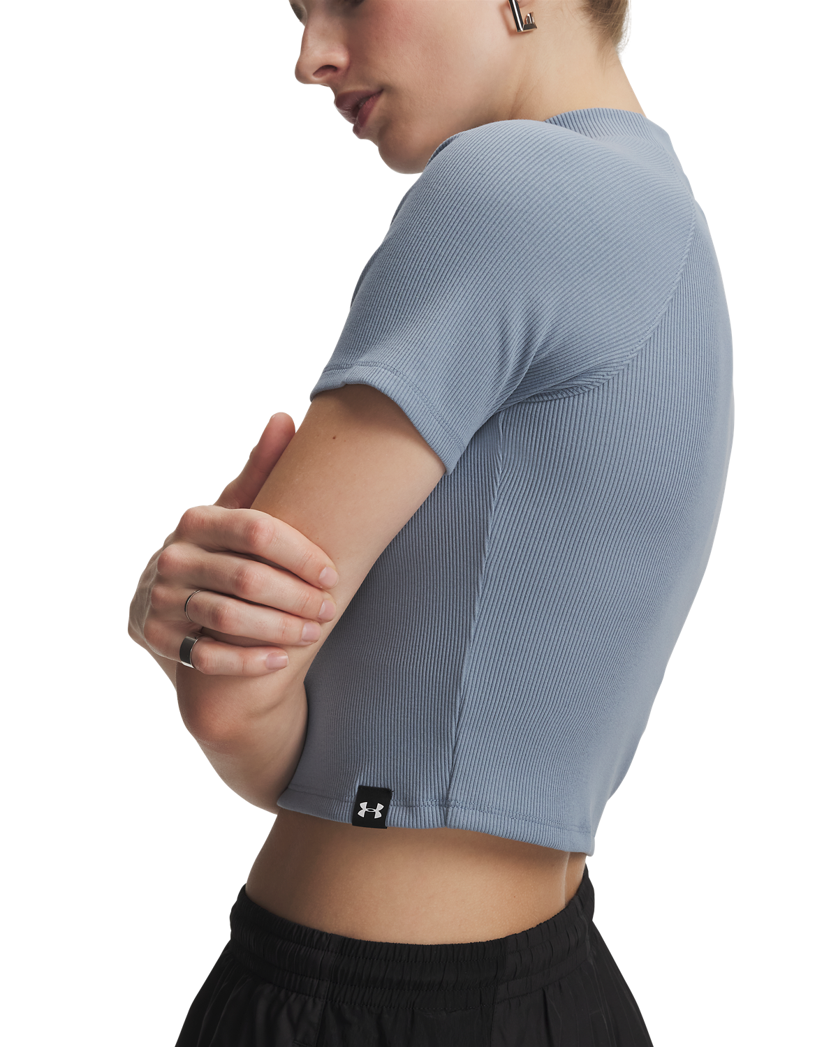 Women's UA Rival Rib Mock Short-Sleeve Tee