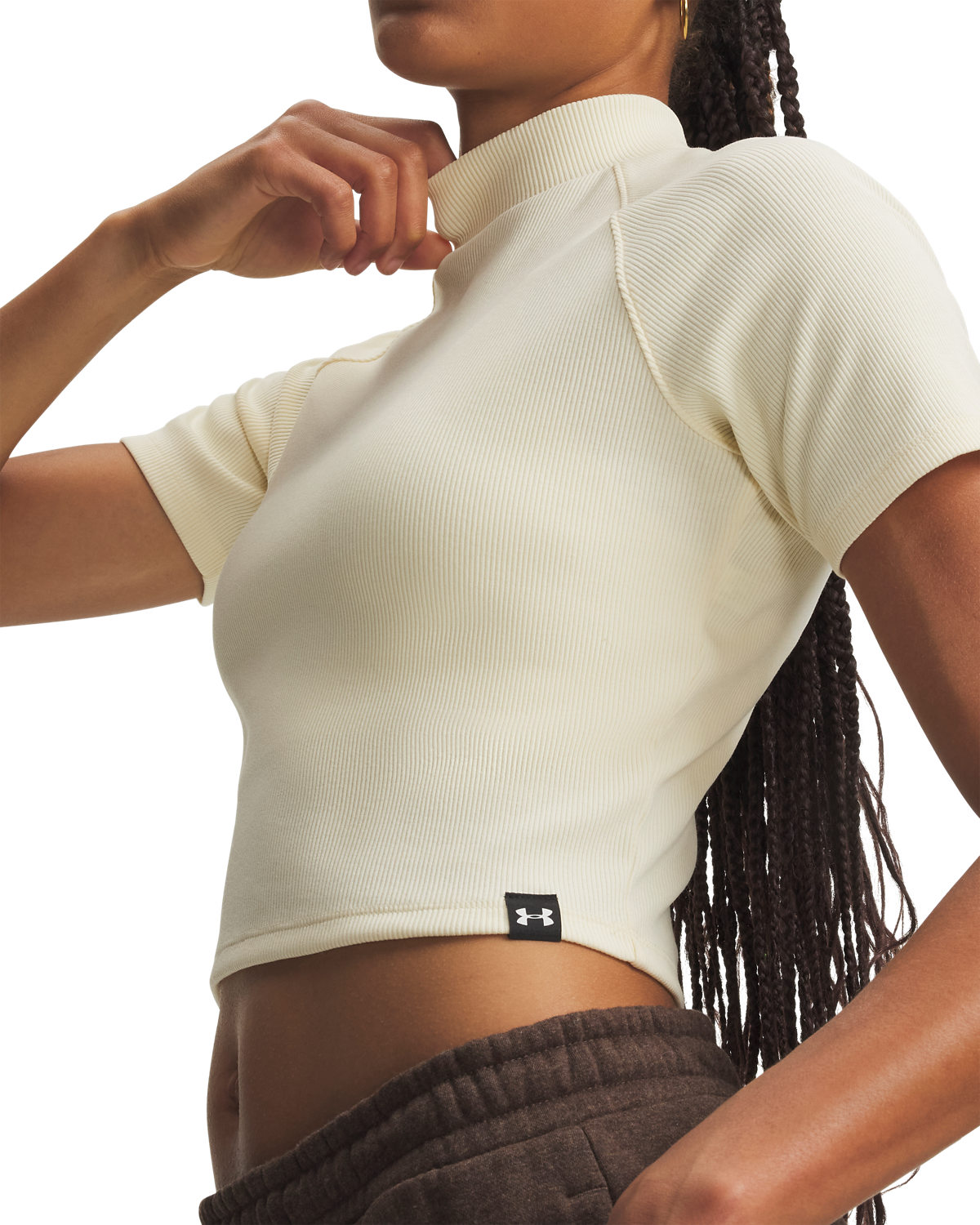 Women's UA Rival Rib Mock Short-Sleeve Tee