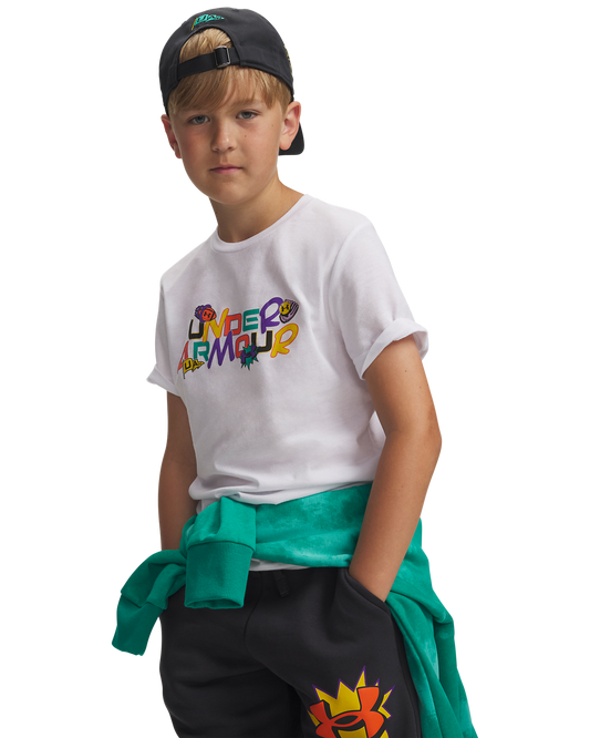 Boys' UA Patch Pack Wordmark Short-Sleeve
