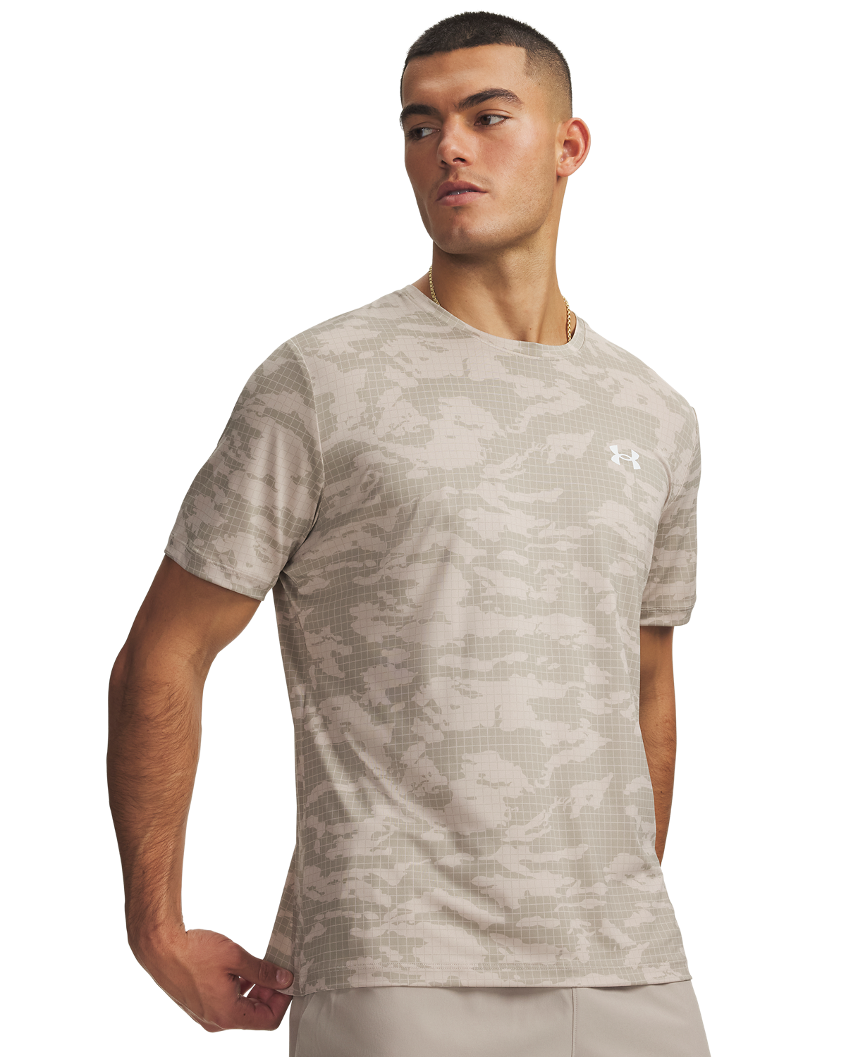 Men's UA HG Printed Short-Sleeve