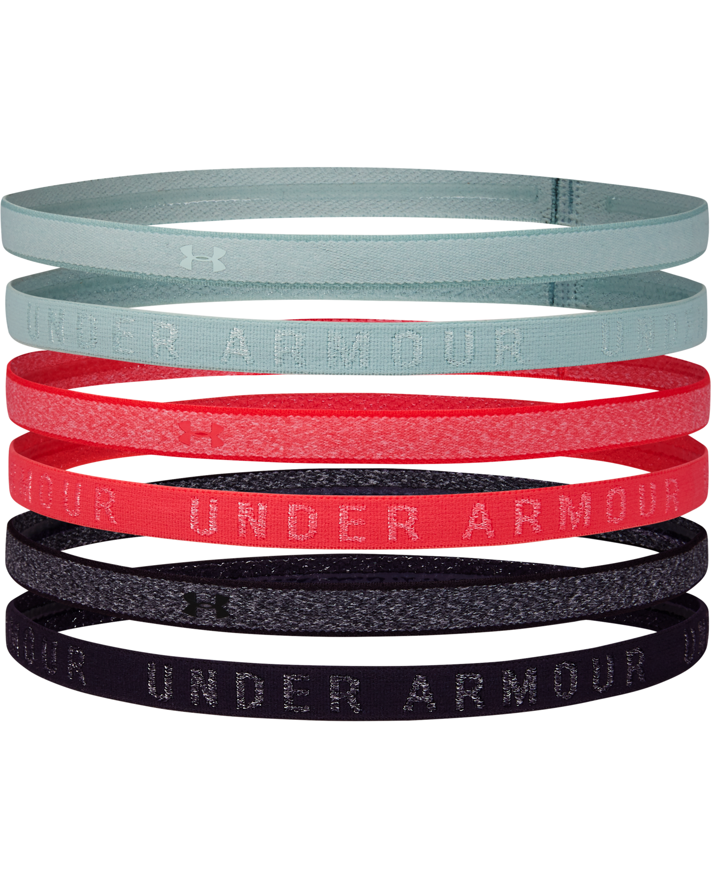 Women's UA Heathered Mini Headbands - 6 Pack