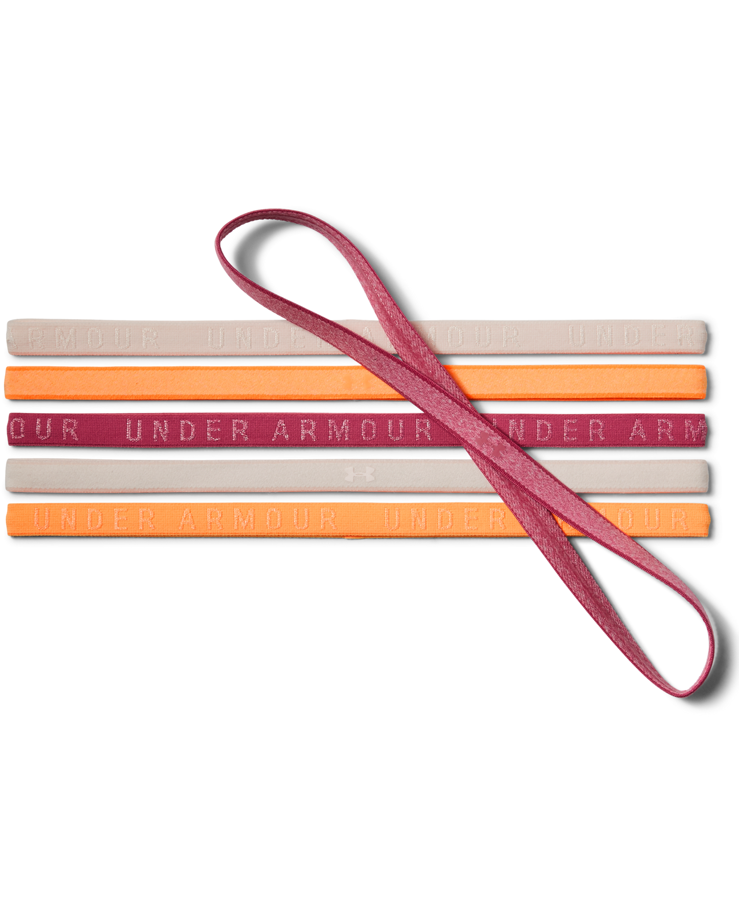 Women's UA Heathered Mini Headbands - 6 Pack