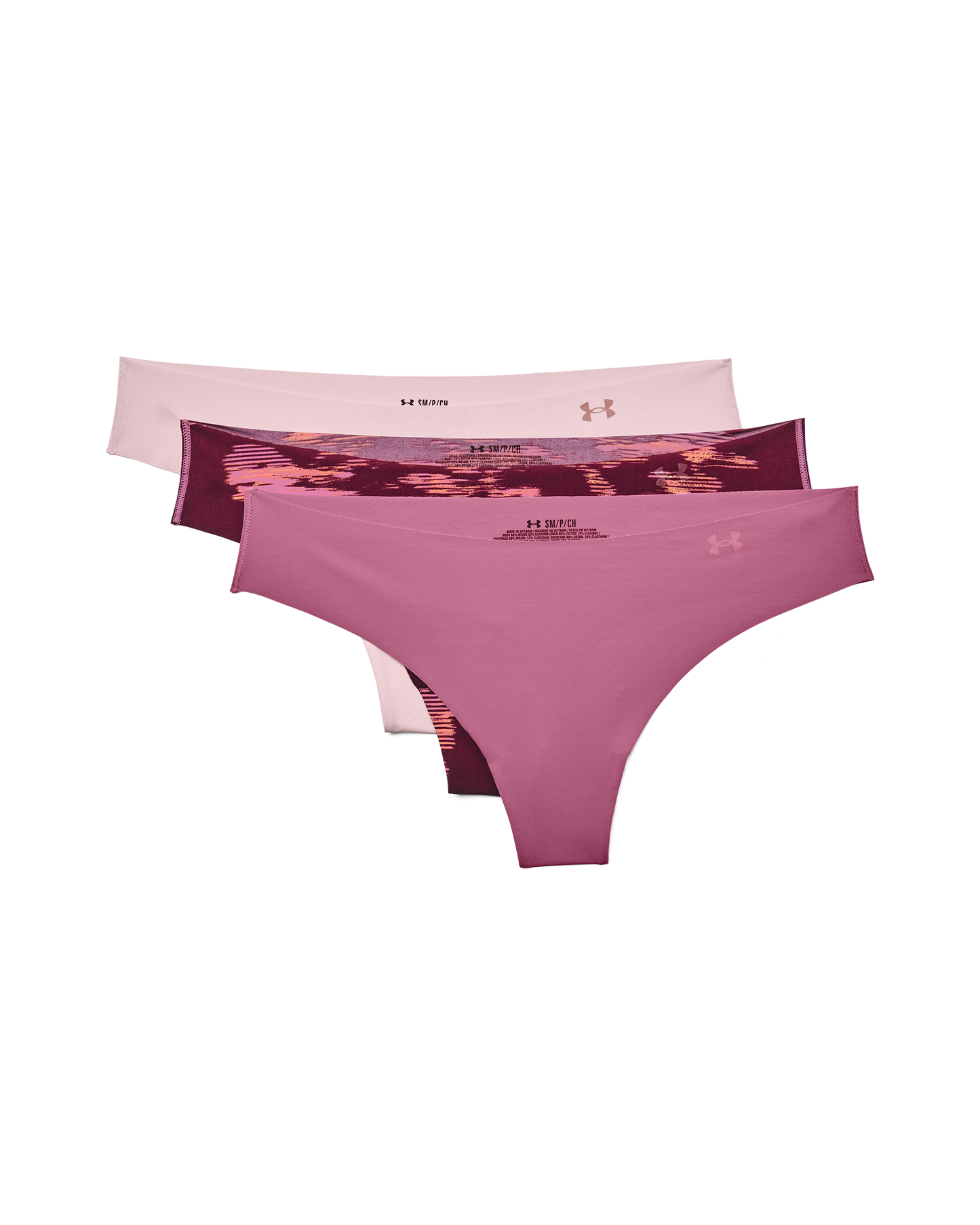 Women's UA Pure Stretch Thong 3-Pack Printed