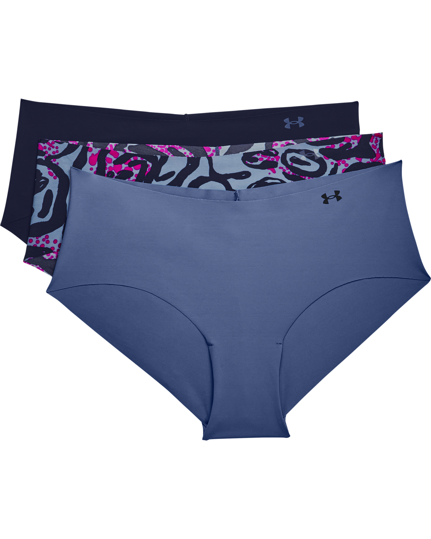Women's UA Pure Stretch Hipster 3-Pack Printed
