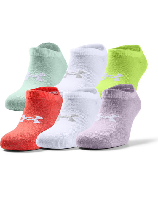 Women's UA HeatGear®  Essentials No Show – 6-Pack