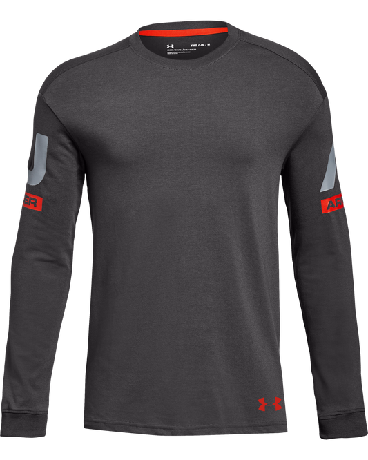 Boys' UA Charged Cotton® Sportstyle Crew Long Sleeve Shirt