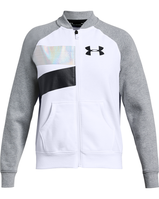 Girls' UA Rival Fleece Bomber Jacket