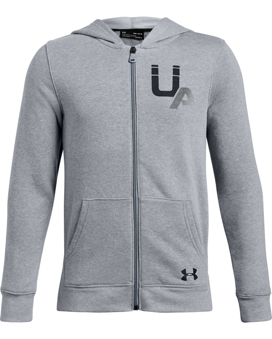 Boys' UA Rival Logo Full Zip Sweatshirt