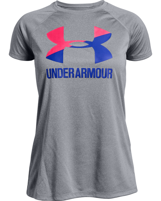 Girls' UA Big Logo Solid T-Shirt
