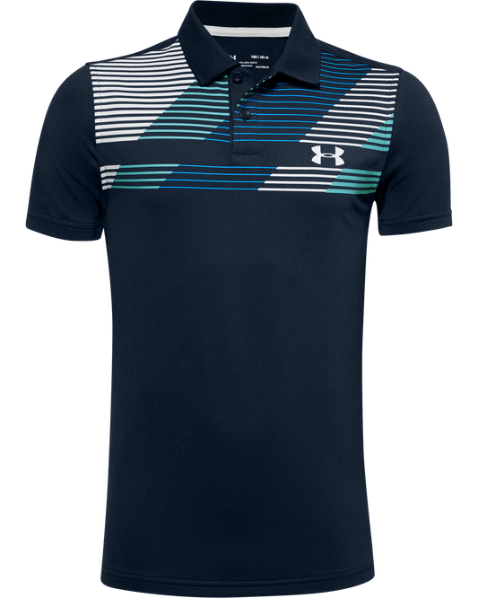 Boys' UA Performance Polo Textured Printed