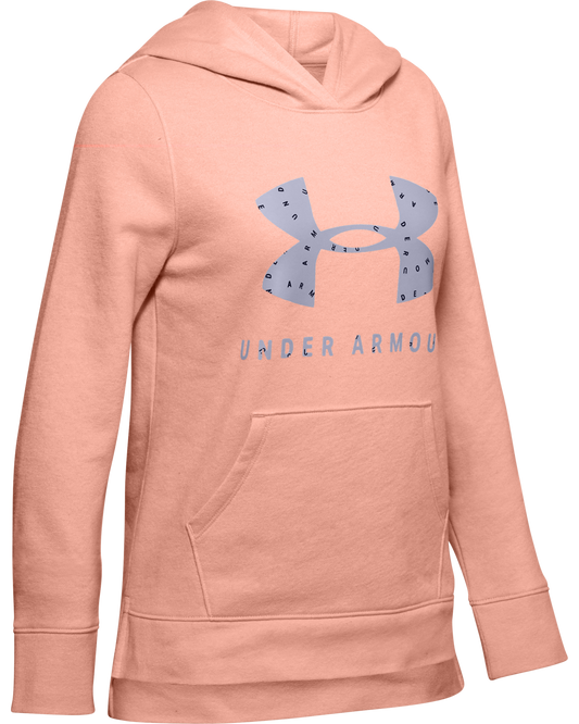 Girls' UA Rival Print Fill Logo Hoodie