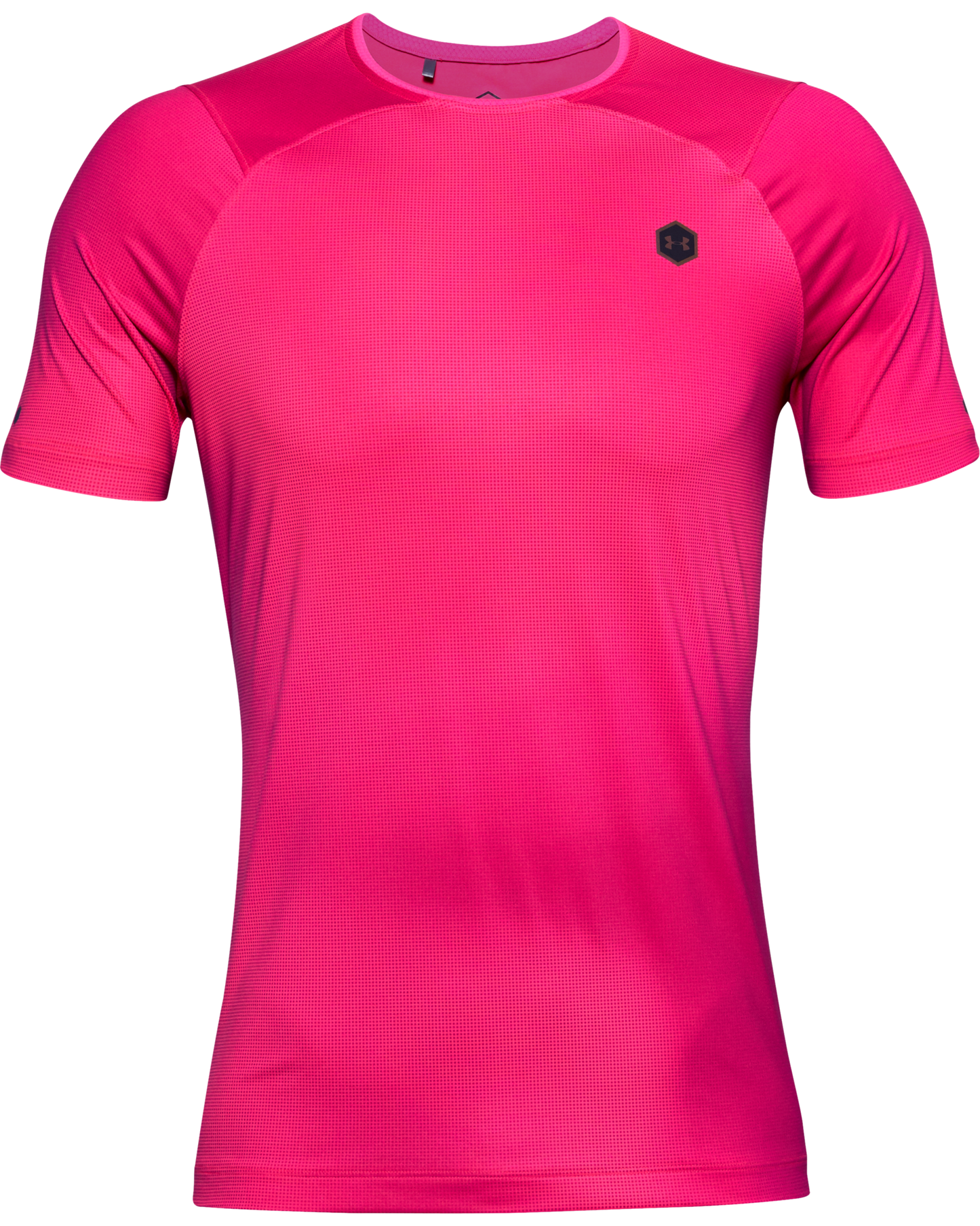 Men's UA RUSH™ HeatGear® Fitted Short Sleeve Printed
