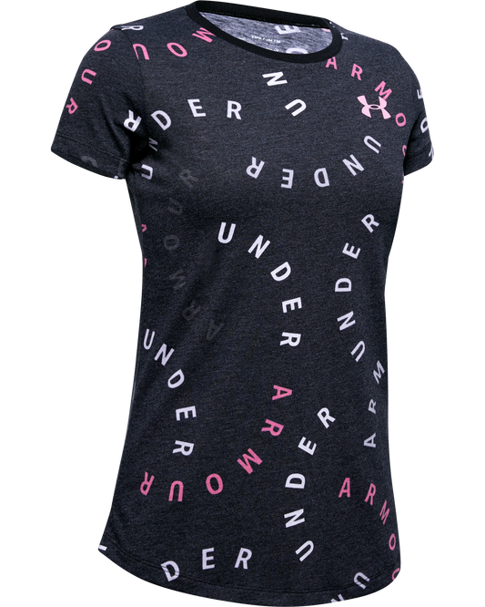 Girls' UA Printed Wordmark Graphic T-Shirt